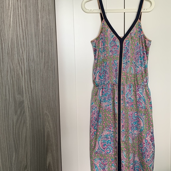 Juicy Couture Maxi Dress Imperial Starflower Paisley Sleeveless Slit Front - Picture 4 of 8